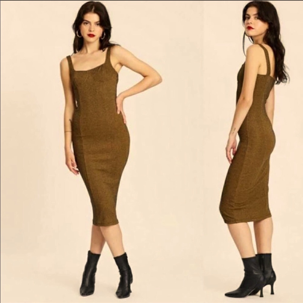 Capulet bustier bodycon MIDI dress